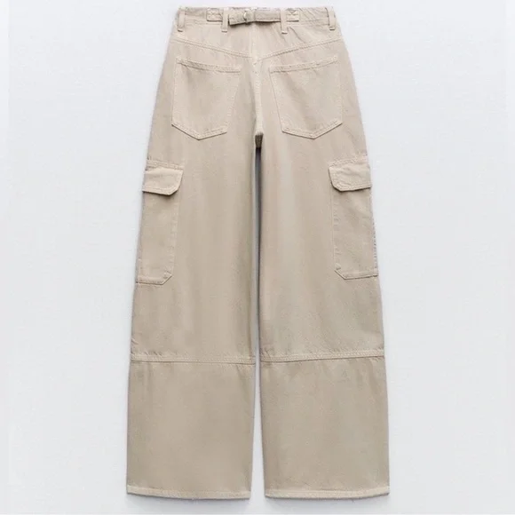 ZARA CARGO TRF PANTS - Picture 4 of 11